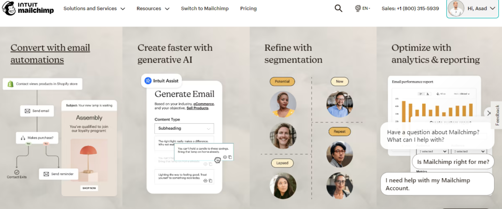 Best email automation tools: Mailchimp