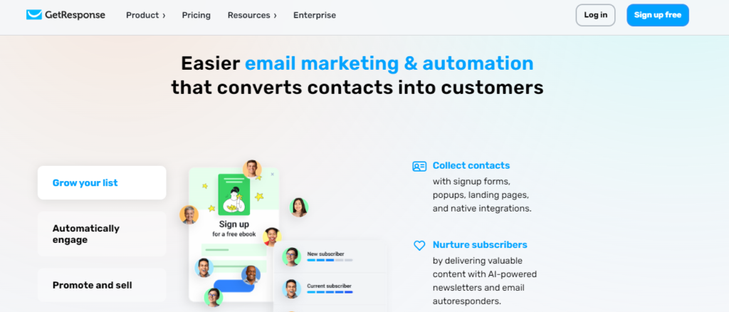 Best email automation tools: Getresponse