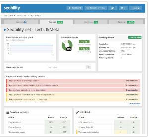 Seobility: Website Audit Dashboard