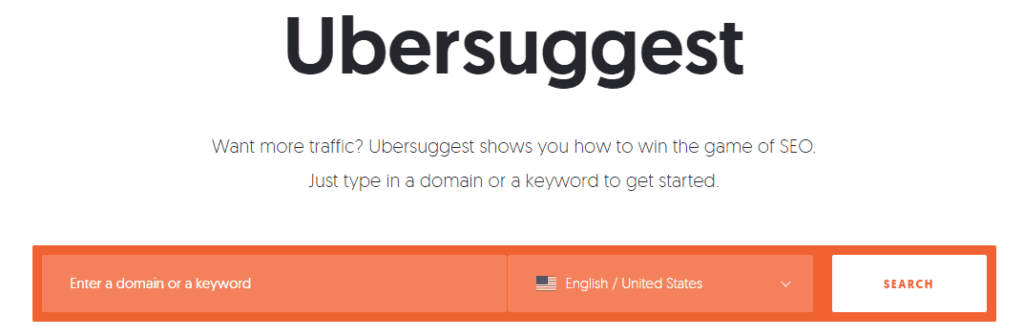 Best SEO tools for beginners: Ubersuggest