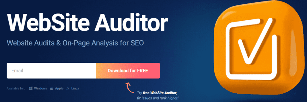 SEO PowerSuite: Website Auditor Tool