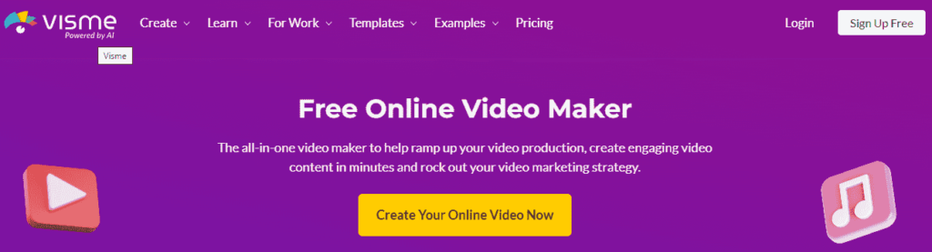 Visme: Screenshot Video Maker